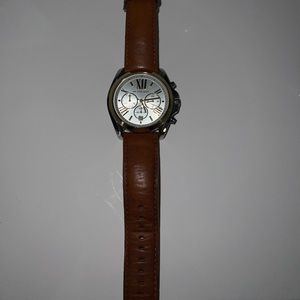 Michael Kors brown leather watch (needs a battery)